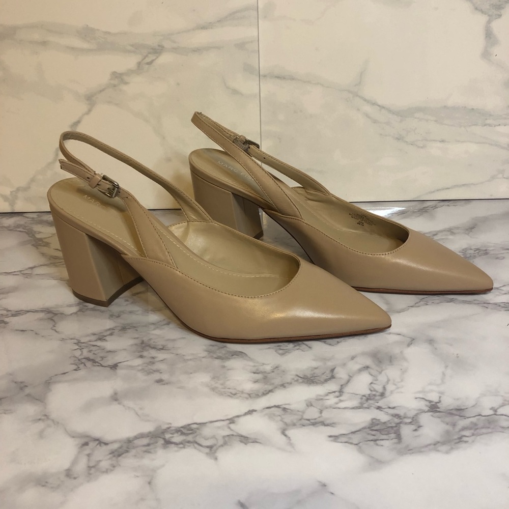 Marc Fisher Taupe Slingbacks